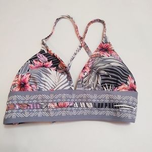 Xhilaration Tropical Bikini Swimsuit Top XS